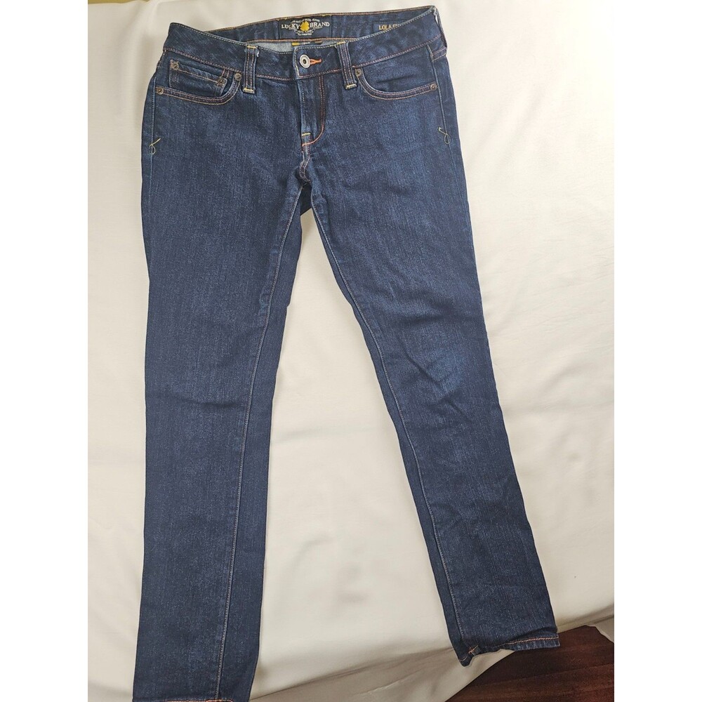 Lucky Brand Lolita Skinny Jeans Women's 4/27 Dark Wash Denim